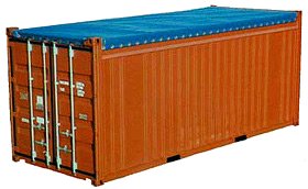 20-футовый контейнер с открытым верхом open top